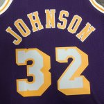 NBA 32 Magic Johnson Lakers 1984-85 M&N Maillot Retro Violet imprimé